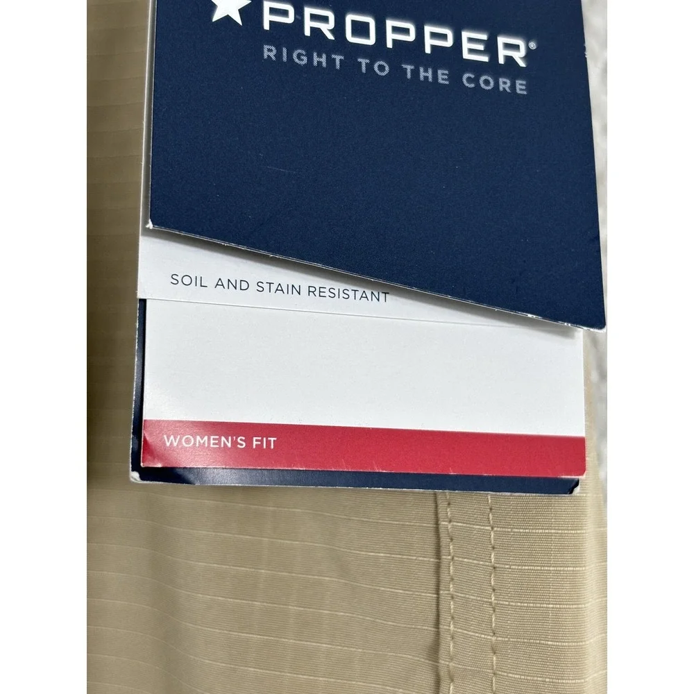 Propper Pants Womens 16 Short Khaki EdgeTec‎ Ripstop Tactical F5910SP25016S